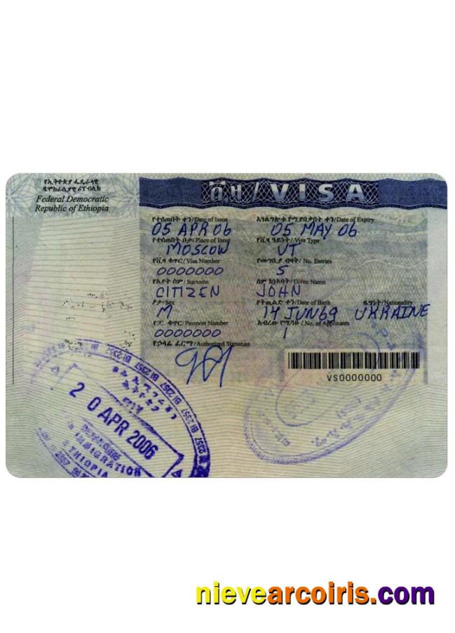 ETHIOPIA visa